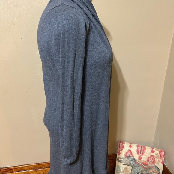 Vida Milano Women's Size  Large Soft Wool Blend Ruffled Duster Cardigan - Picture 2 of 8